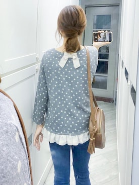 「シロップ．（シロップ．）のアイテム」を使った、Eさん（レディース・160cm）の春コーディネート