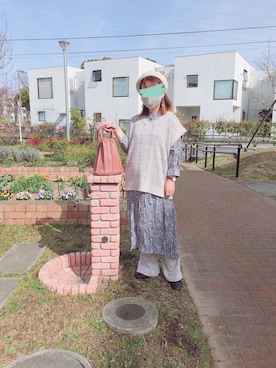 「ダニエルウェリントン」｜「アイテム（ハンチング/ベレー帽）」を使った、x 𝕟𝕚𝕛𝕚𝕞𝕒𝕤𝕦 xさん（レディース・154cm）の春コーディネート
