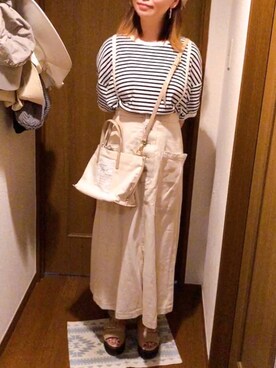 「ベルトサンダル」｜「アイテム（ワンピース/ドレス）」を使った、x 𝕟𝕚𝕛𝕚𝕞𝕒𝕤𝕦 xさん（レディース・154cm）の春コーディネート