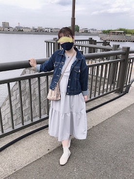「Honeys（ハニーズ）のアイテム（デニムジャケット）」を使った、x 𝕟𝕚𝕛𝕚𝕞𝕒𝕤𝕦 xさん（レディース・154cm）の春コーディネート