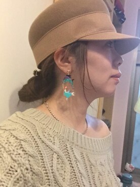 「MERCURYDUO（マーキュリーデュオ）のアイテム（その他トップス）」を使った、ジョイスさん（レディース・158cm）の冬コーディネート