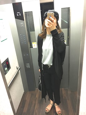 「Jonnlynx（ジョンリンクス）のアイテム（パンツ）」を使った、hiromin☆さん（レディース・170cm）の春コーディネート