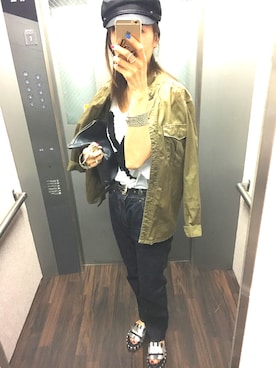 「Acne Studios（アクネストゥディオズ）のアイテム（サンダル）」を使った、hiromin☆さん（レディース・170cm）の春コーディネート