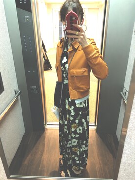 「Chloe（クロエ）のアイテム（ブルゾン）」を使った、hiromin☆さん（レディース・170cm）の春コーディネート