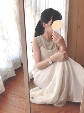 「Canal 4℃（カナルヨンドシー）のアイテム（アクセサリー）」を使った、hiyo14さん（レディース・153cm）の夏コーディネート