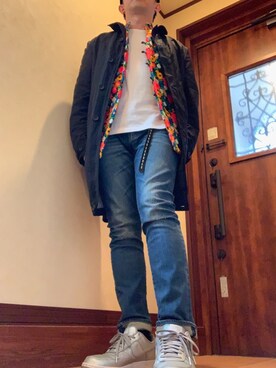 「Yohji Yamamoto（ヨウジヤマモト）のアイテム（その他アウター）」を使った、jyakkyさん（メンズ・171cm）の春コーディネート