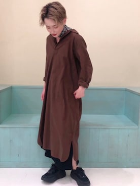 「アイテム（シャツワンピース）」を使った、NOWAさん（レディース・162cm・20代）の夏コーディネート