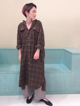 「Le Melange（ル・メランジュ）のアイテム」を使った、NOWAさん（レディース・162cm）の秋コーディネート