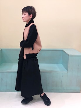 「Le Melange（ル・メランジュ）のアイテム」を使った、NOWAさん（レディース・162cm）の秋コーディネート