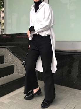 「LE CIEL BLEU（ルシェルブルー）のアイテム」を使った、ayana saitoさん（レディース・158cm）の春コーディネート