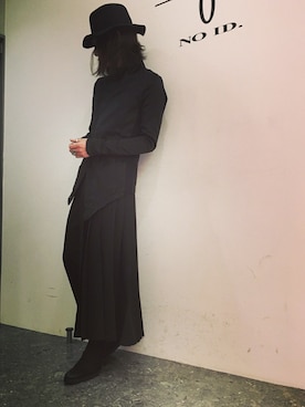 「NO ID.（ノーアイディ）のアイテム（ブルゾン）」を使った、Yu~kiさん（メンズ・174cm）の冬コーディネート
