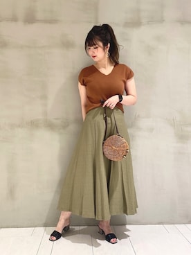 たかみなさん（レディース・166cm）の春コーディネート