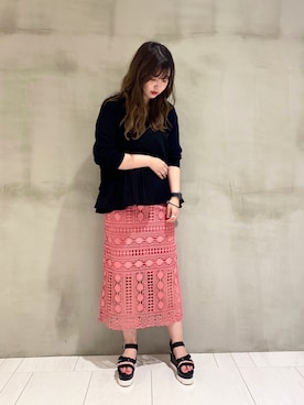 たかみなさん（レディース・166cm）の春コーディネート