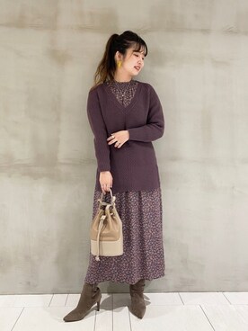 たかみなさん（レディース・166cm）の秋コーディネート