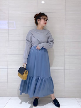 「ピクニック」｜「アイテム（その他）」を使った、たかみなさん（レディース・166cm）の冬コーディネート