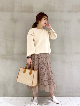 たかみなさん（レディース・166cm）の春コーディネート