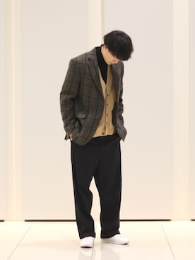 「adidas neo（アディダスネオ）のadidas neo VALCLEAN2 17FALL（スニーカー）」を使った、masumiさん（メンズ・180cm）の春コーディネート