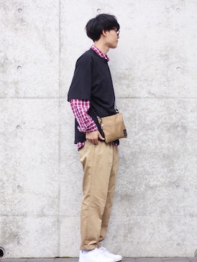 「adidas neo（アディダスネオ）のadidas neo VALCLEAN2 17FALL（スニーカー）」を使った、masumiさん（メンズ・180cm）の春コーディネート