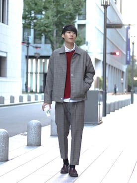 「DEXTER（デクスター）のアイテム」を使った、masumiさん（メンズ・180cm）の秋コーディネート