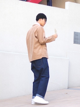 「Steven Alan（スティーブンアラン）のアイテム（ニットキャップ/ビーニー）」を使った、masumiさん（メンズ・180cm）の秋コーディネート