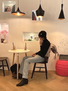 「Steven Alan（スティーブンアラン）のアイテム（ニットキャップ/ビーニー）」を使った、masumiさん（メンズ・180cm）の秋コーディネート