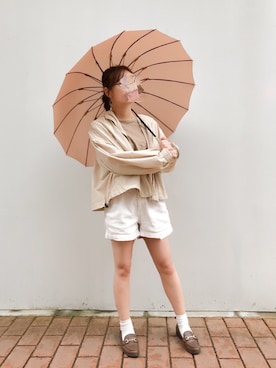 「AS KNOW AS PINKY（アズノゥアズピンキー）のアイテム（マウンテンパーカー）」を使った、timさん（レディース・156cm）の春コーディネート