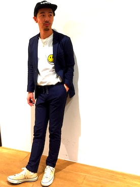 「SOLIDO（ソリード）のアイテム（ジャケット/アウター）」を使った、B2nd名古屋店1さん（メンズ・170cm）の春コーディネート