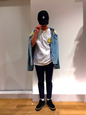 「MSGM（エムエスジーエム）のアイテム（デニムジャケット）」を使った、B2nd名古屋店1さん（メンズ・170cm）の春コーディネート