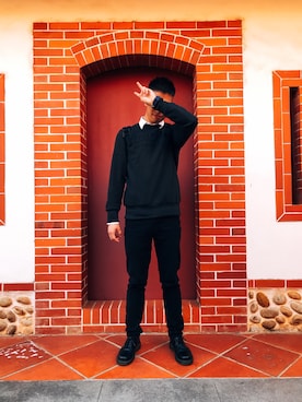 「PULL&BEAR（プルアンドベア）のアイテム（バッグ）」を使った、しょうさん（メンズ・174cm）の冬コーディネート