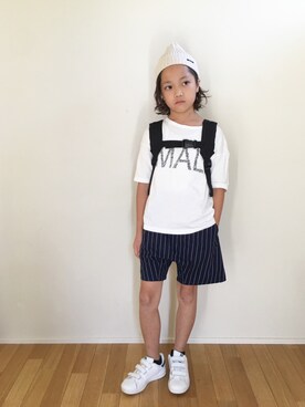「nunuforme（ヌヌ）のアイテム（その他パンツ）」を使った、ichi▷Mizさん（キッズ・132cm）の秋コーディネート