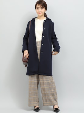 「VIS（ビス）のアイテム（Tシャツ/カットソー）」を使った、ViS onlineさん（レディース・165cm）の秋コーディネート