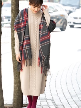 ViS onlineさん（レディース・165cm）の冬コーディネート
