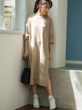 「VIS（ビス）のアイテム（アクセサリー）」を使った、ViS onlineさん（レディース・165cm）の冬コーディネート