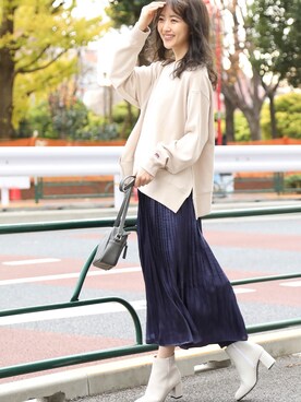 泉里香 Vis ブロックヒールショートブーツを使った人気ファッションコーディネート Wear
