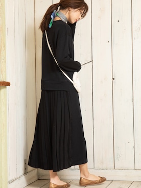 「プリーツ」｜ViS onlineさん（レディース・165cm）の春コーディネート