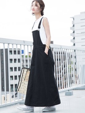 Vis ビス のジャンパースカートを使った人気ファッションコーディネート 季節 6月 8月 Wear