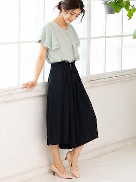 「Juze（ジュゼ）のアイテム」を使った、ViS onlineさん（レディース・167cm）の夏コーディネート