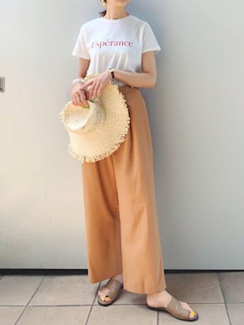 「VIS（ビス）のアイテム（帽子）」を使った、ViS onlineさん（レディース・165cm）の夏コーディネート