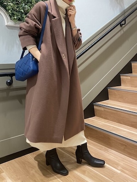 「モッサコート」｜ViS onlineさん（レディース・162cm）の秋コーディネート