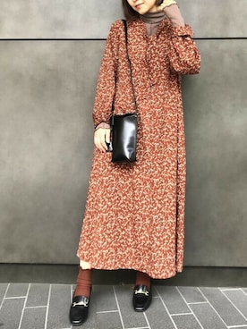 「VIS（ビス）のアイテム（Tシャツ/カットソー）」を使った、ViS onlineさん（レディース・159cm）の秋コーディネート