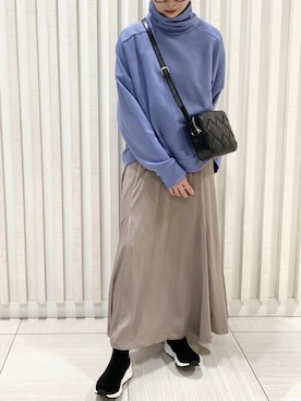 「VIS（ビス）のアイテム（Tシャツ/カットソー）」を使った、ViS onlineさん（レディース・163cm）の秋コーディネート