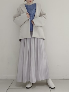 「VIS（ビス）のアイテム（Tシャツ/カットソー）」を使った、ViS onlineさん（レディース・157cm）の秋コーディネート