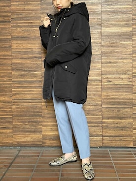 「VIS（ビス）のアイテム（ダウンジャケット/コート）」を使った、ViS onlineさん（レディース・153cm）の秋コーディネート