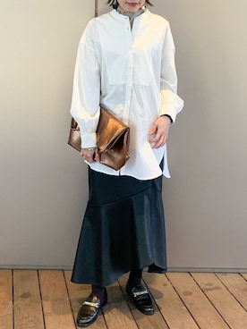 「アイテム（トートバッグ、その他）」を使った、ViS onlineさん（レディース・154cm）の冬コーディネート