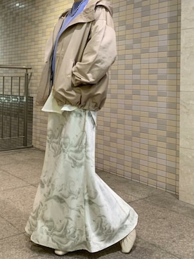 「VIS（ビス）のアイテム（Tシャツ/カットソー）」を使った、ViS onlineさん（レディース・165cm）の冬コーディネート