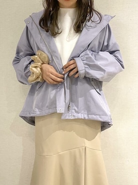 「アイテム（マウンテンパーカー）」を使った、ViS onlineさん（レディース・165cm）の春コーディネート