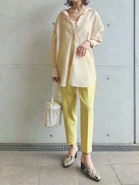 「パイソン柄」｜ViS onlineさん（レディース・165cm）の春コーディネート