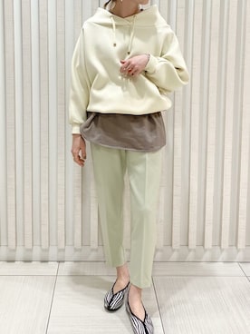 「VIS（ビス）のアイテム（Tシャツ/カットソー）」を使った、ViS onlineさん（レディース・163cm）の春コーディネート