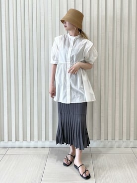 「VIS（ビス）のアイテム（帽子）」を使った、ViS onlineさん（レディース・163cm）の春コーディネート