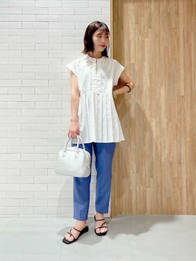 「ボストンバッグ」｜ViS onlineさん（レディース・160cm）の夏コーディネート